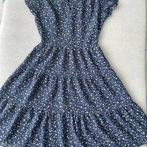 Monteau Navy Floral Dress